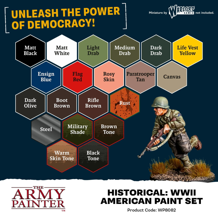 Army Painter - Fanatic: World War II American Paint Set